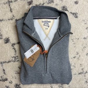 Weatherproof Vintage Grey Quarter Zip Sweater